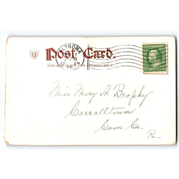 1909 Little Red Riding Hood Vintage Postcard by Ullman Mfg. Co. - Picture 2 of 2